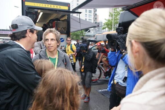 Ben Stiller sur le Tour de France 2010, lors du prologue à Rotterdam, le 3 juillet.
