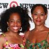 Les soeurs Rhonda et Tracee Ellis Ross lors de l'inauguration de la boutique Target à l'Est de Harlem le 20 juillet 2010 à New York