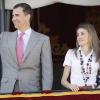 Letizia et Felipe d'Espagne en Espagne le 23 juillet 2010