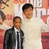 Jaden Smith et Jackie Chan lors de l'avant-première de Karate Kid à Paris le 25 juillet 2010