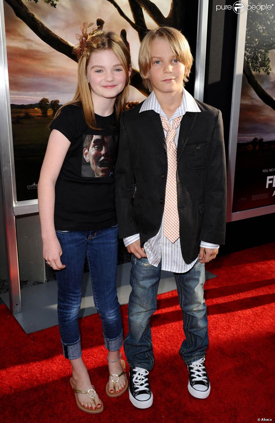 Morgan Lily et Ryan Ketzner, à l'occasion de l'avant-première de Flipped,  qui s'est tenue au Cinerama Drome de Los Angeles, le 26 juillet 2010. -  Purepeople