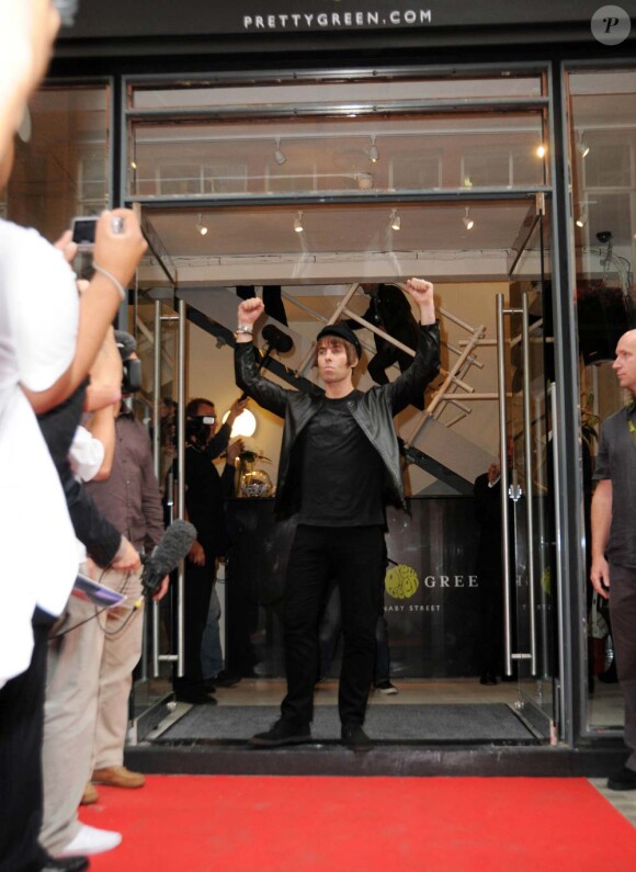 Inauguration du shop Pretty Green sur Carnaby Street, à Londres, le 29 juillet 2010 : Liam Gallagher