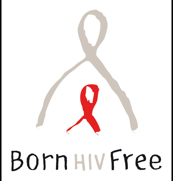 Le logo du tee-shirt Born HIV Free