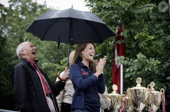 La princesse Marie et le prince Joachim lors du Grand Prix historique de Copenhague, le 8 août 2010.
