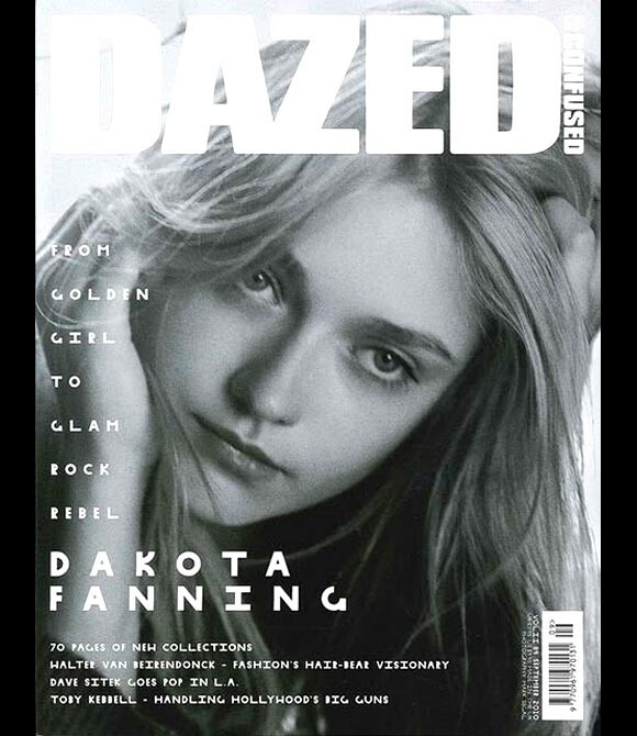 Dakota Fanning en couverture du magazine Dazed & Confused du mois de septembre 2010