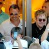 Elton John et David Furnish à Saint-Tropez, le 11 août 2010