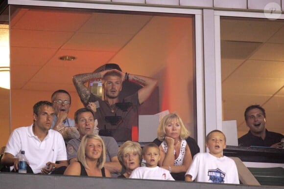 David Beckham : sa soeur Lynn mène une vie bien différente de la sienne... (photo : Becks en famille à Los Angeles, en 2007)