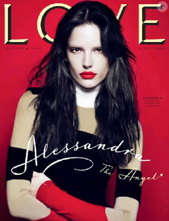 Alessandra Ambrosio en couverture du magazine Love