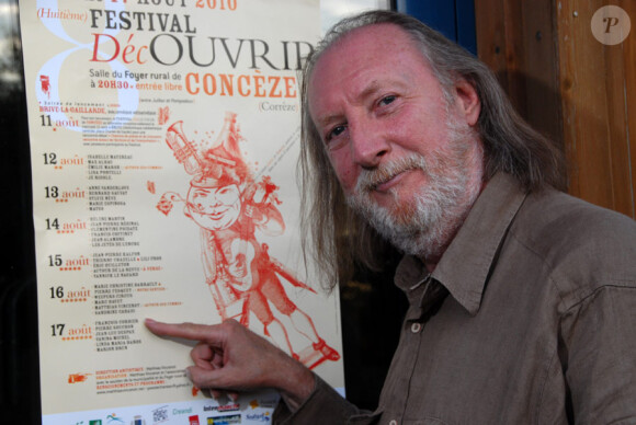 François Corbier lors du festival DécOUVRIR à Concèze en Corrèze le 17 août 2010