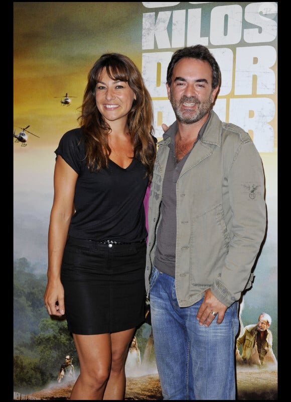 Bruno Solo et Shirley Bousquet lors de l'avant-première du film 600 kilos d'or pur au cinéma Gaumont Opera à Paris le 23 août 2010