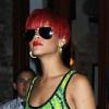 Rihanna et son petit ami Matt Kemp quittent le restaurant Silvano à Greenwich Village à New York en août 2010