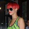 Rihanna et son petit ami Matt Kemp quittent le restaurant Da Silvano dans le quartier de Greenwich Village à New York le 9 août 2010