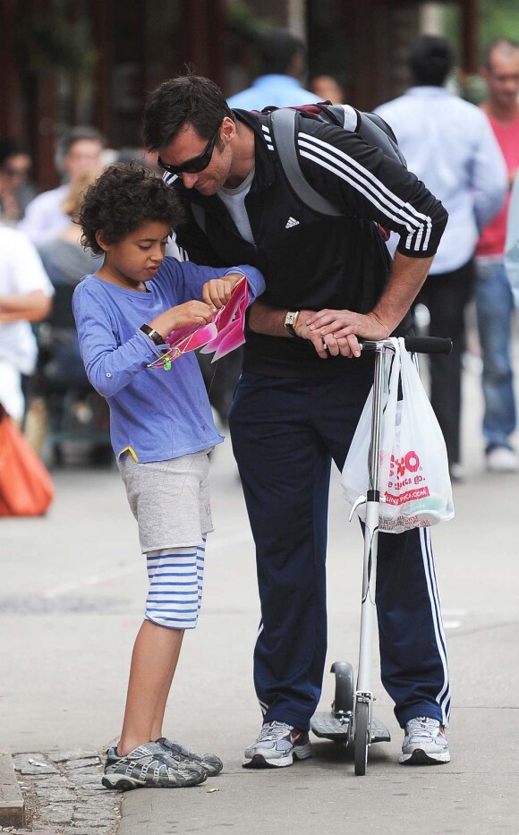 Hugh Jackman et son fils Oscar 