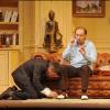 Le filage de la pièce du Dîner de cons avec Régis Laspales et Philippe Chevallier dans les premiers rôles, le 7 septembre au théâtre des Variétés