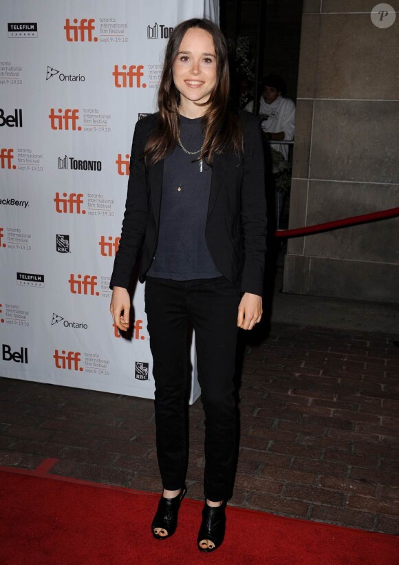 Ellen Page lors de la présentation du film Super à l'occasion du Festival International du Film de Toronto, le 10 septembre 2010