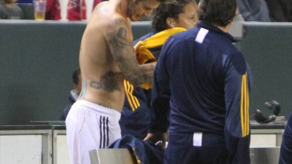 David Beckham, le retour du héros (et de ses tatouages), pendant que Ribéry travaille son coup de boule !