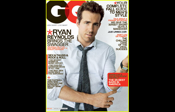 Ryan Reynolds en couverture de GQ
