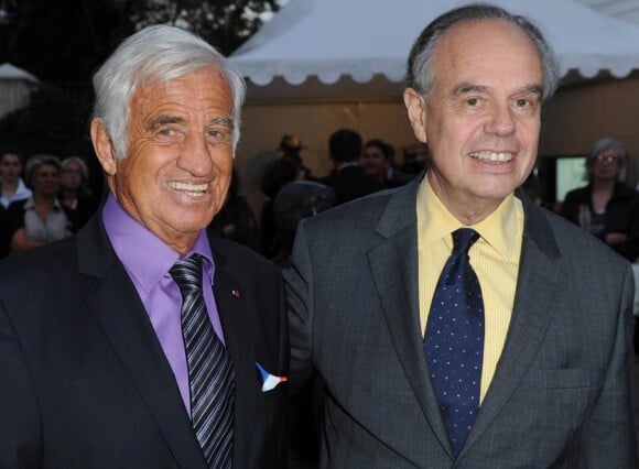 Bébel et Frédéric Mitterrand à l'inauguration officielle du Musée Paul Belmondo. 15/09/2010