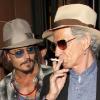 Johnny Depp et Keith Richards sont allés au restaurant le 15 septembre 2010 à Londres