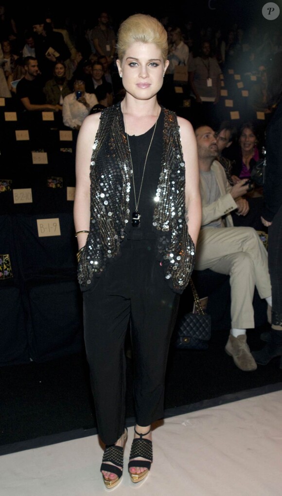 Kelly Osbourne lors du défilé Anna Sui dans le cadre de la Fashion Week de New York, le 10 septembre 2010