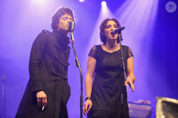 Adrien Gallo, leader des BB Brunes et Camélia Jordana lors du festival Muzik'elles le 26 septembre 2010 à Meaux