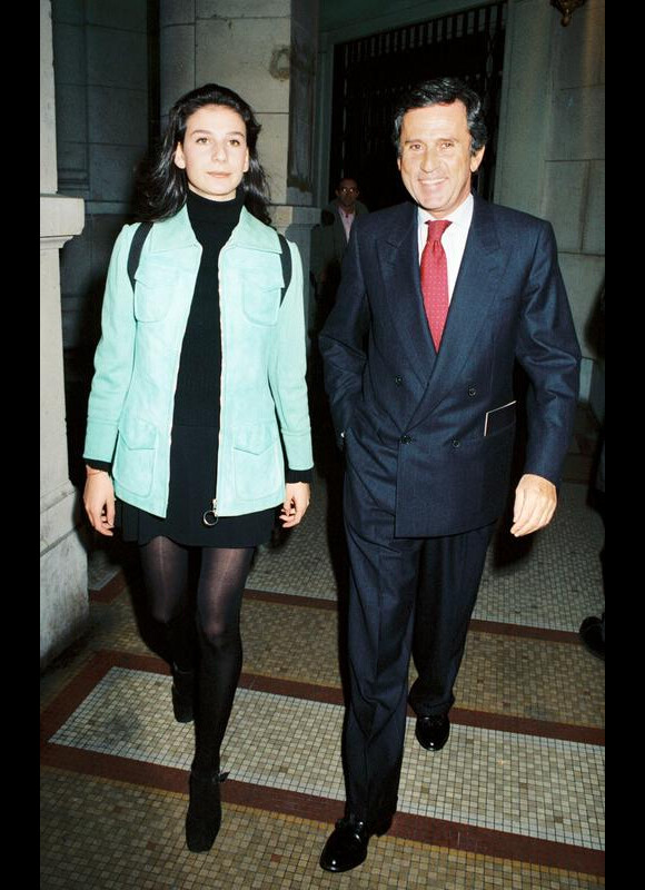 Marie Drucker et son père Jean en 1994