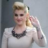 Kelly Osbourne ravissante lorsqu'elle se rend dans les studios Chelsea lately de Los Angeles le 28 septembre 2010