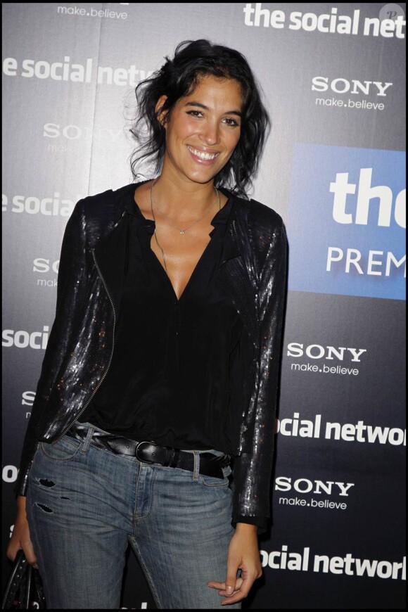 Laurie Cholewa, à l'occasion de l'avant-première de The Social Network, qui s'est tenue au Gaumont Marignan, à Paris, le 3 octobre 2010.