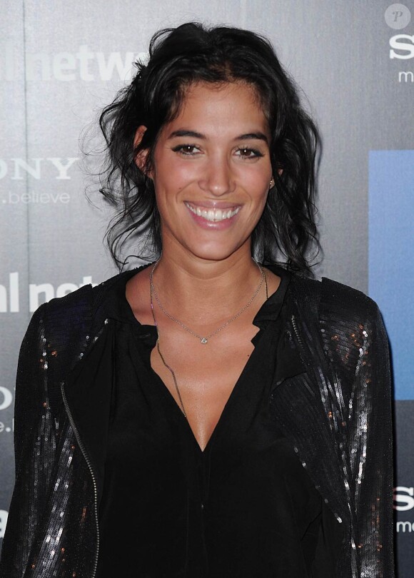 Laurie Cholewa, à l'occasion de l'avant-première de The Social Network, qui s'est tenue au Gaumont Marignan, à Paris, le 3 octobre 2010.