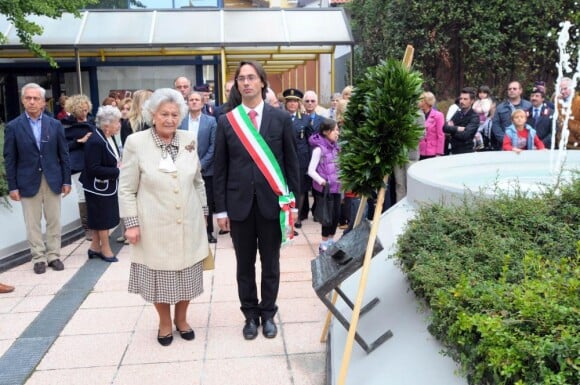Hommage à Stefano Casiraghi, 20 ans après sa mort, le 3 octobre 1990. Sa maman Fernanda est présente.
