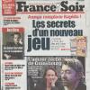 Constance Meyer et Serge Gainsbourg en couverture de France Soir, le 5 octobre 2010