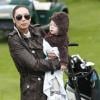 Lily et son fils Amadeus assistent à un événement de golf (Allemagne, 25 septembre 2010)