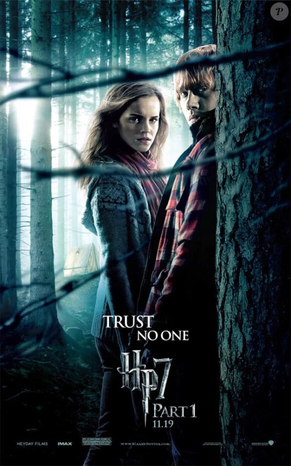 Nouvelle affiche de Harry Potter et les Reliques de la mort - partie I : Emma Watson et Rupert Grint
