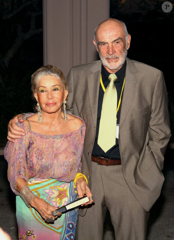 Sean Connery et sa femme Micheline Roquebrune