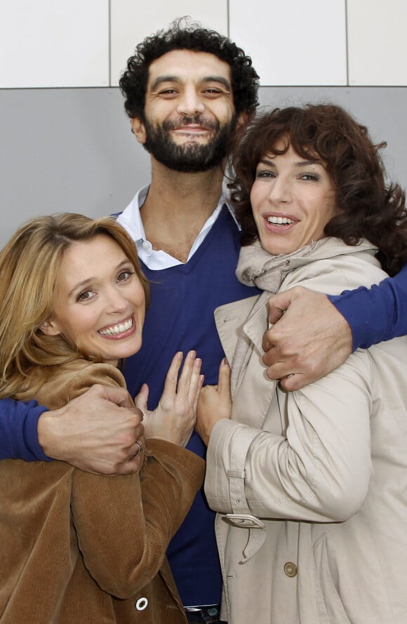 Photocall lors du festival des jeunes réalisateurs de Saint-Jean-de-Luz le 16 octobre 2010 : Anne Marivin, Ramzy et Anne Depetrini