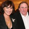 Inès de la Fressange, Gérard Depardieu et Zhang Zi lors de la soirée Roger Vivier à Shanghai le 14/10/10