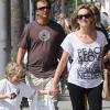 Sharon Stone revient du cours de karaté de son fils Roan, à Beverly Hills, le 5 octobre 2010
