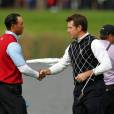 Tiger Woods et Lee Westwood 