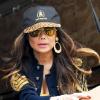 Latoya Jackson sur le tournage de l'émission de télé-réalité The Celebrity Apprentice, à New york le 25 octobre 2010  