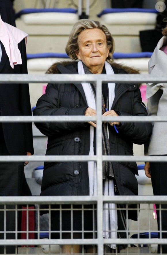 Bernadette Chirac lors du match de charité du Variétés club de France contre la sélection Geodis, à Saint-Jean-de-Luz, le 13 octobre 2010