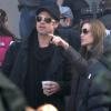 Angelina Jolie et Brad Pitt sur le tournage du premier film de l'actrice en Hongrie.
