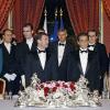 Mars 2010 : Nicolas Sarkozy et Carla Bruni reçoivent à l'Elysée le couple présidentiel russe, Dmitri Medvedev et sa femme Svetlana. Carla Bruni, superbe, confirme qu'elle est... une exception française.