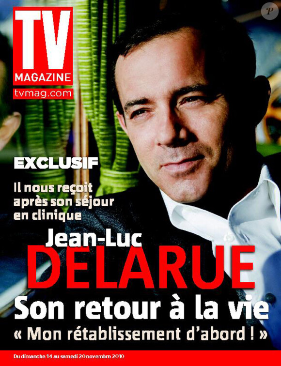 Jean-Luc Delarue en couverture du TV Mag en kiosques le 11 novembre 2010
