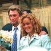Johnny et Laeticia Hallyday lors de leur mariage le 25 mars 1996