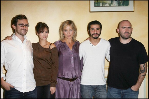 Mélanie Bernier, Marie Guillard, Aymen Saidi et Julien Leclercq à l'occasion de la présentation de L'assaut dans le cadre du 19e Festival du Film de Sarlat, le 12 novembre 2010.