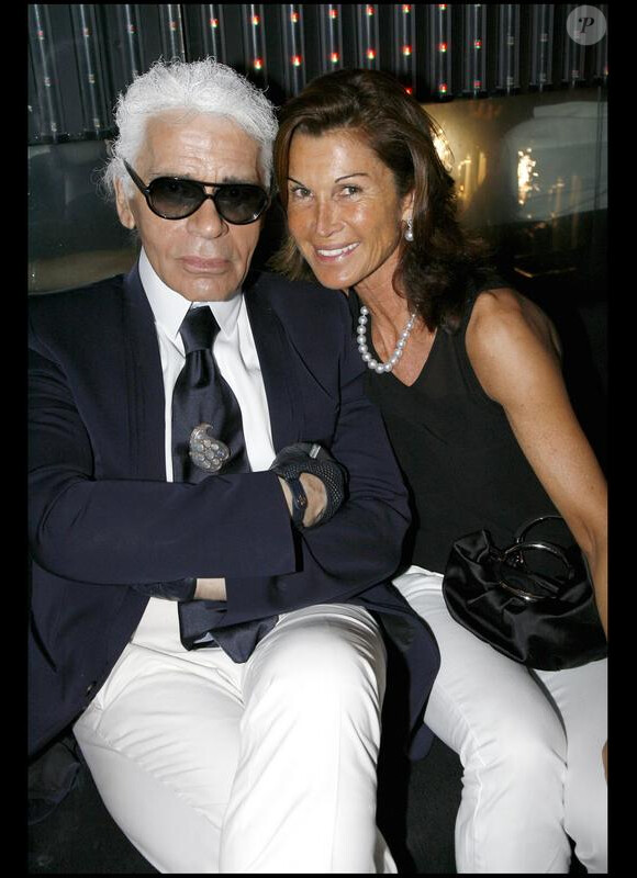 Sylvie Rousseau et Karl Lagerfeld