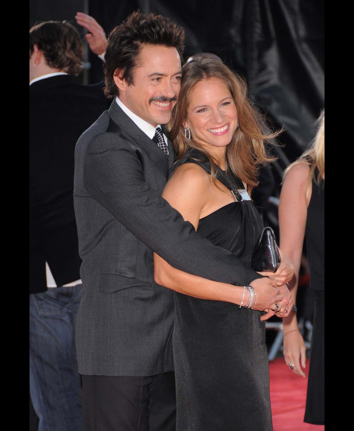 Photo Robert Downey Jr. et Susan, avantpremière de Tonnerre sous les