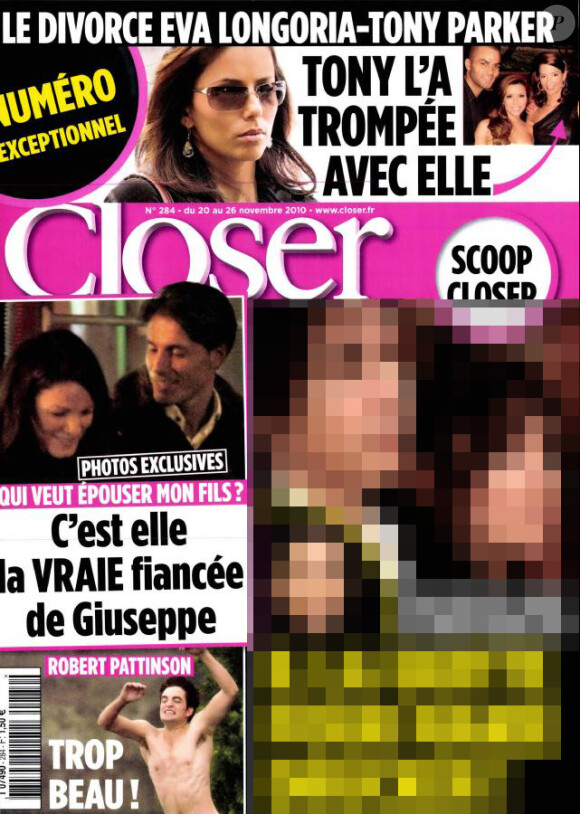 Magazine Closer daté du samedi 20 novembre.