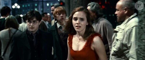 Daniel Radcliffe, Emma Watson et Rupert Grint dans Harry Potter et les Reliques de la mort (partie 1), sortie en salles le 23 novembre 2010.