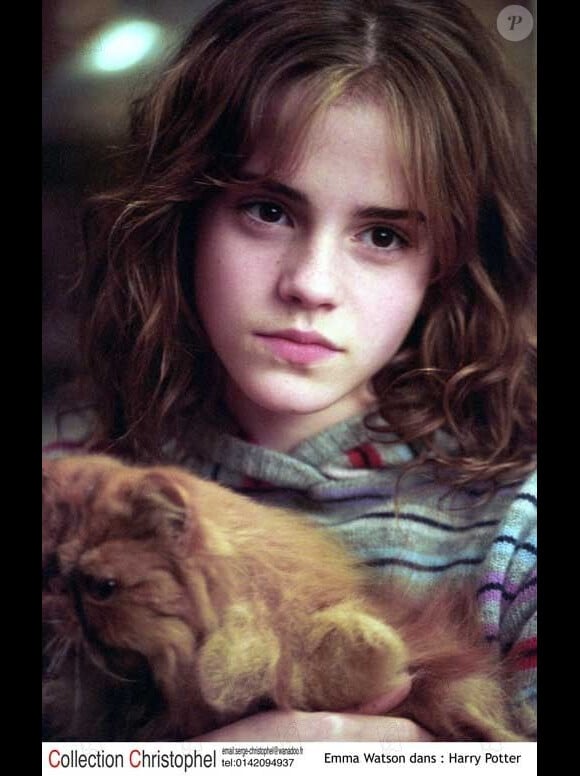 Emma Watson dans Harry Potter et le prisonnier d'Azkaban, sortie en salles en Juin 2004.